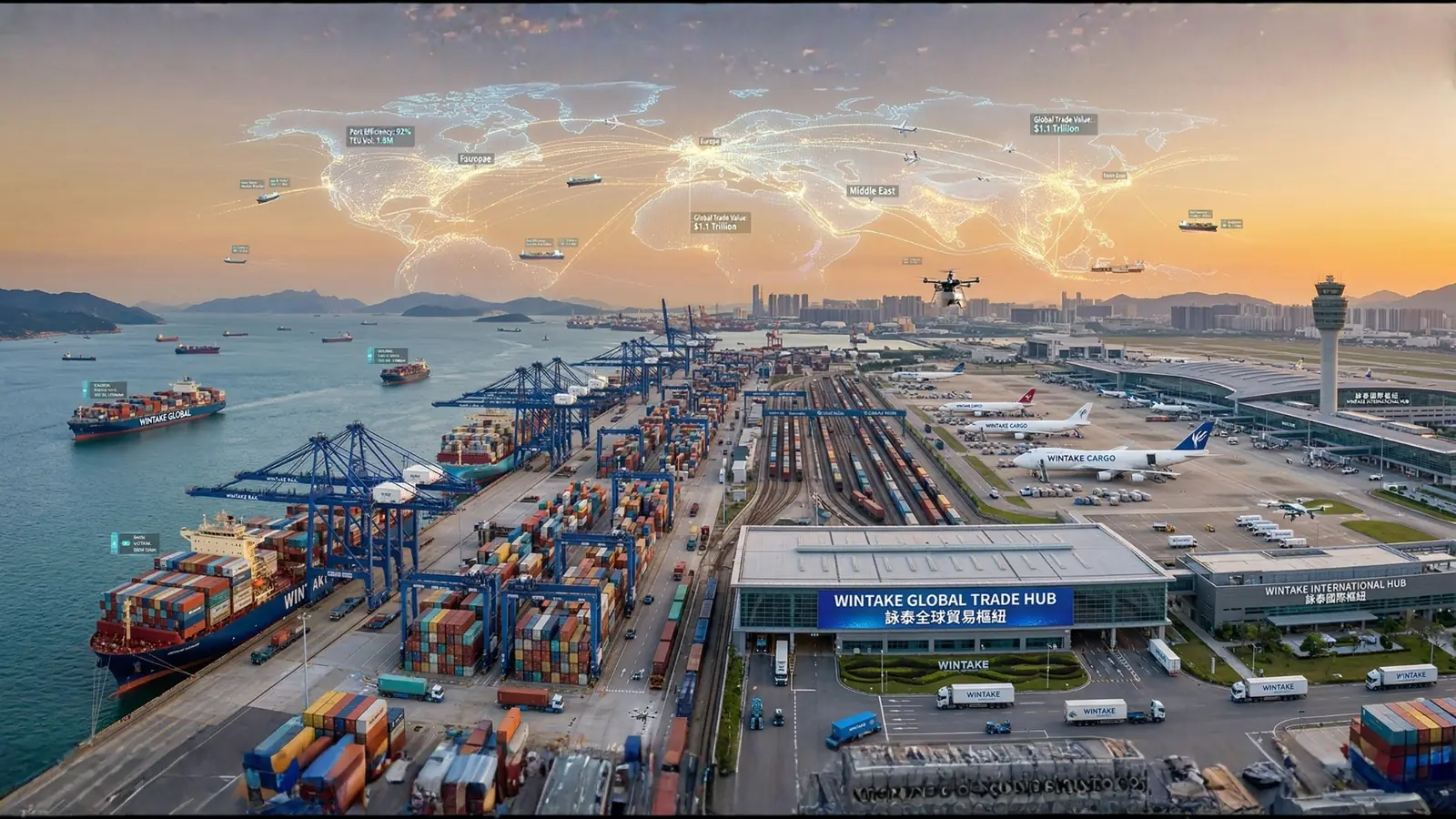 港口、鐵路與機場物流全景